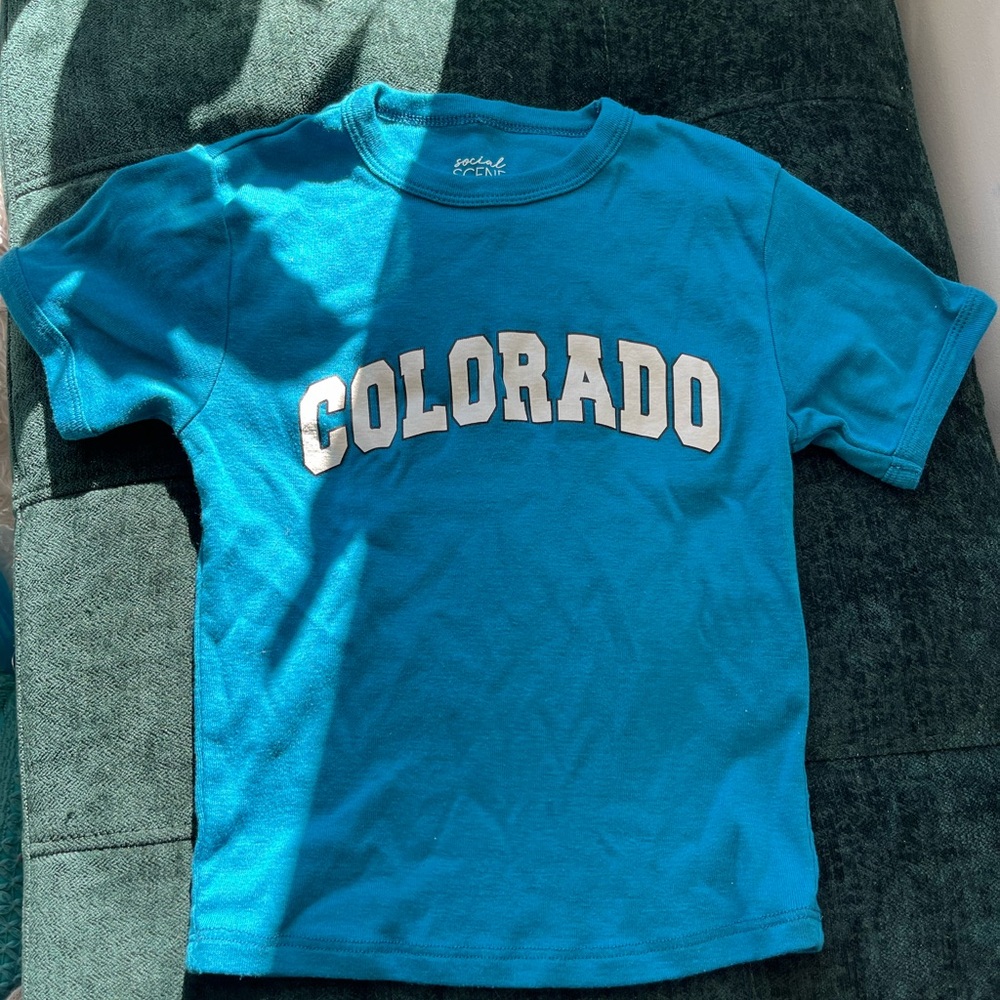 Blue Colorado Fitted tee